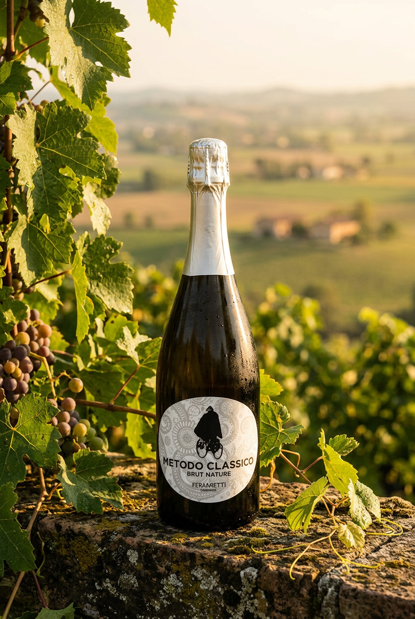 Grechetto Gentile Bianco Spumante Metodo Classico nel vigneto emiliano